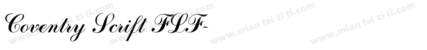 Coventry Scrift FLF字体转换